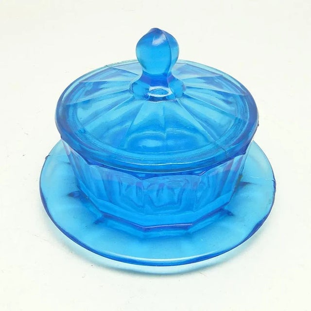 Art Deco Butter Bowl by Niemen Glassworks, Poland, 1930s, in Very Good conditions. Designed 1920 to 1949 I have official...