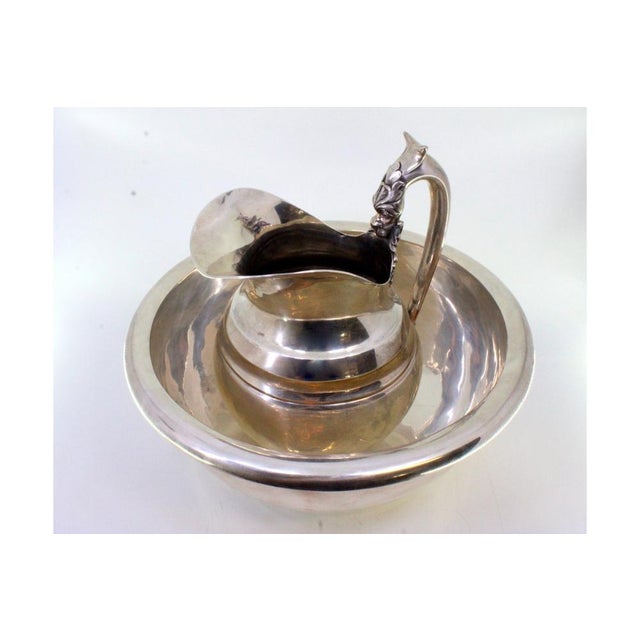 Lavender and Silver Gum with Friezes, Embossed Handle Mask and Embossed Acanthus Leaves For Sale - Image 5 of 8