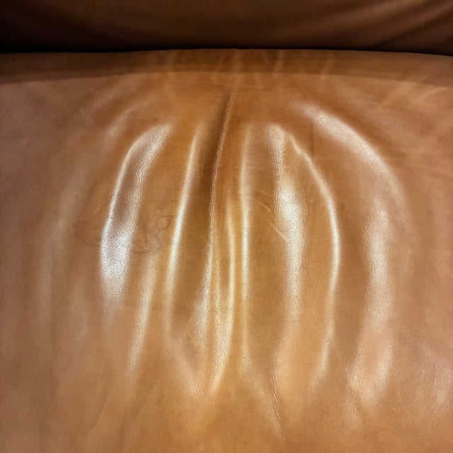 Brown 1980s Le Corbusier Jeanneret Perriand Cassina Lc3 Club Lounge Chair For Sale - Image 8 of 8