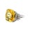 14.66 Carat No-Heat Yellow Sapphire Diamond Platinum Ring, Gia Certified For Sale - Image 4 of 6