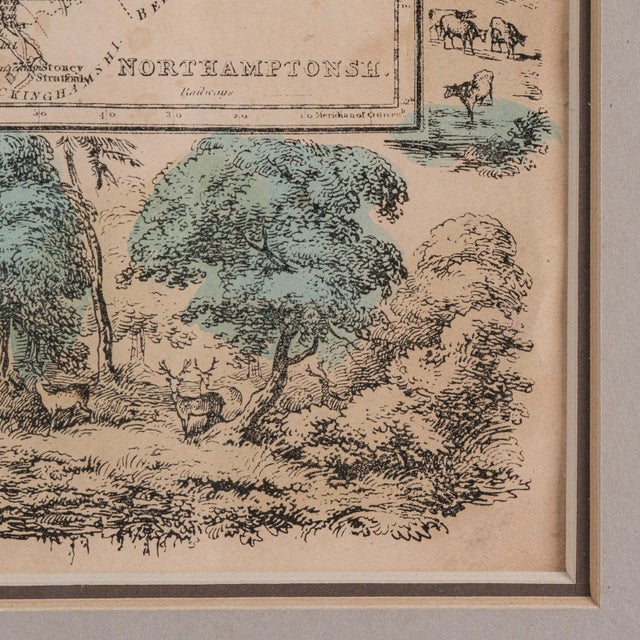 1850's Small Antique County Map For Sale - Image 10 of 12