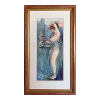 Nature Through the Mirror Nude and With a Whirlwind Style of Childe Hassam by Wilhelmina Olson Uhl For Sale