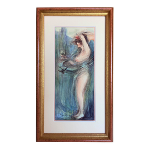 Nature Through the Mirror Nude and With a Whirlwind Style of Childe Hassam by Wilhelmina Olson Uhl