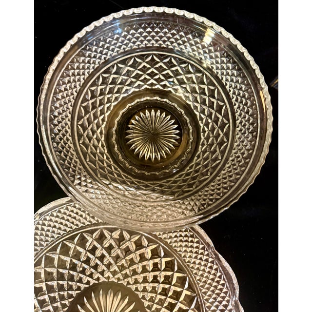 Mid 20th Century Mid 20th Century Wexford Glass Serving Set - 3 pcs For Sale - Image 5 of 10