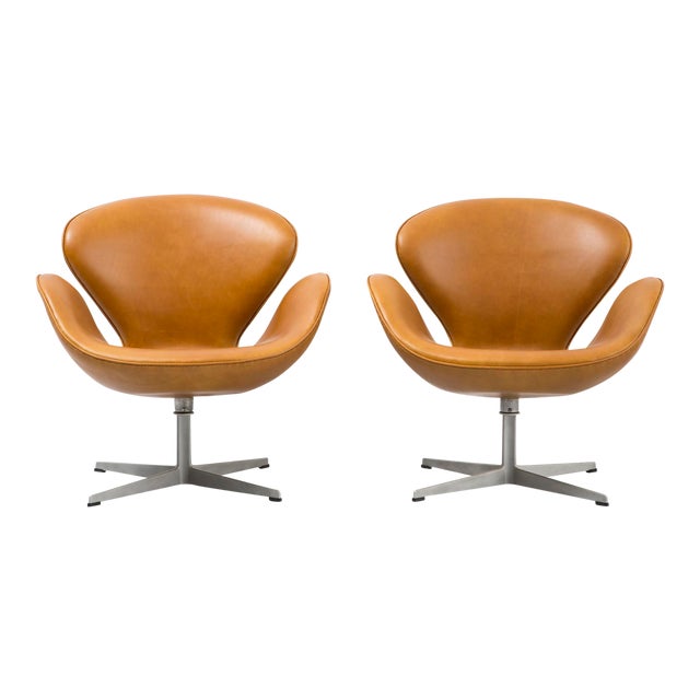 Set of Swan Chairs Chairish