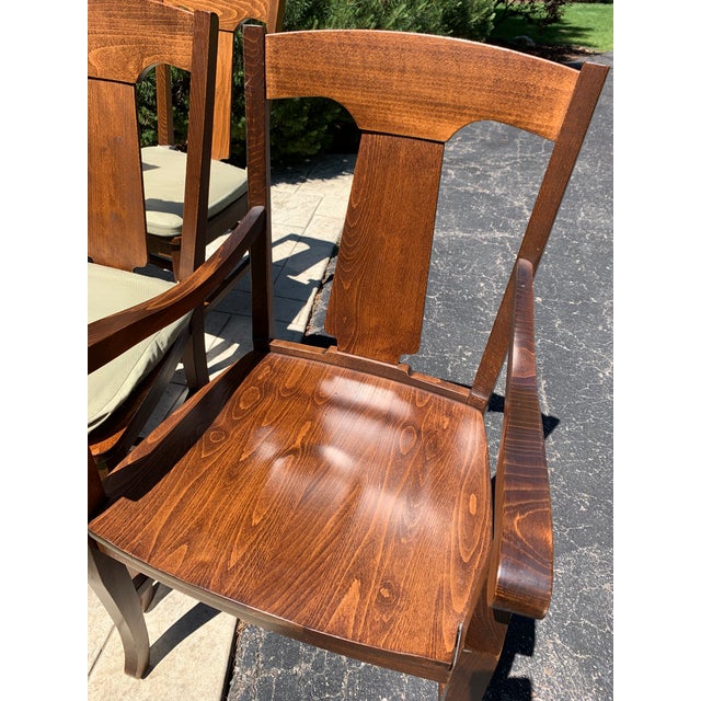 Mahogany Pottery Barn Loren Dining Chairs Set of 8 Chairish