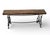 Rustic Rustic French Cast and Wrought Iron Live Edge Slab Bench For Sale - Image 3 of 8