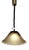 Vintage Ceiling Lamp with Tinted Relief Glass Shade from Peill & Putzler, 1970s For Sale