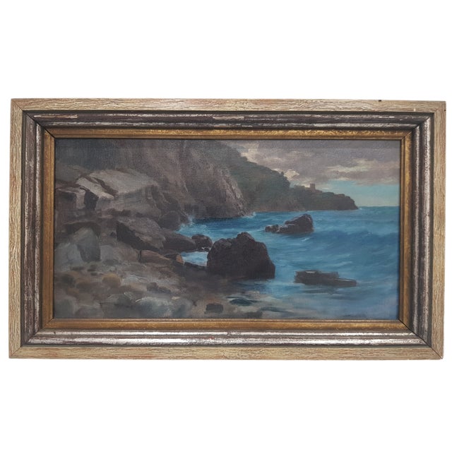 George Hoesslin, Cove, Oil on Canvas, 1890s-1910s For Sale - Image 11 of 11