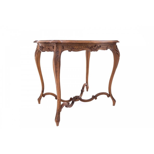 19th Century Small Antique French Side Table, 1890 For Sale - Image 5 of 11