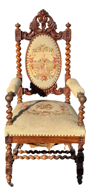Antique Armchair in Wood