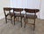 Vintage Wooden Dining Chairs with Brown Leather Seats, 1970s, Set of 3 For Sale - Image 9 of 18