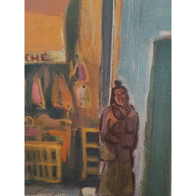 Alois Wittlin, Au bon marché, Fontvieille, Sainte Marie de la Mer, 1954, Oil on Canvas, Framed For Sale - Image 4 of 11
