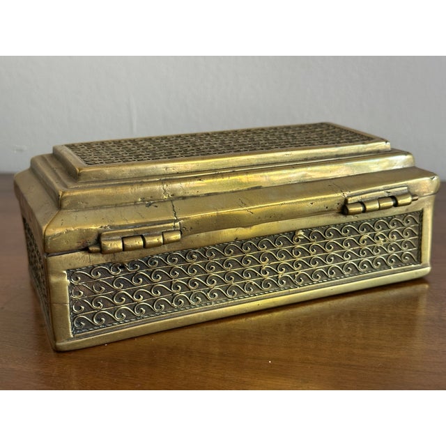 Antique Brass Betel Box - Decorative Box For Sale In San Diego - Image 6 of 9