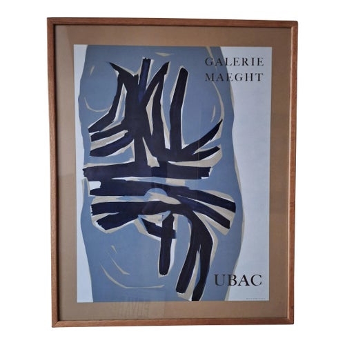 Large Framed Ubac Litho Print - Raoul Ubac 1961, Gallery