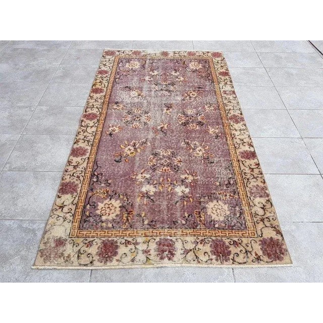 1960s Handknotted Floor Wool Rug For Sale - Image 11 of 11