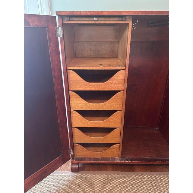 Antique Chifferobe With Original Hardware For Sale - Image 4 of 7