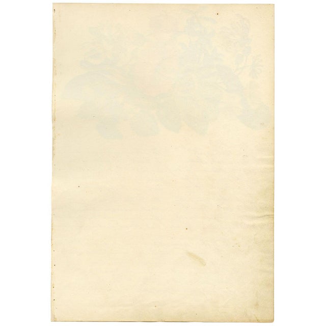 Floriography Poem & Flower Illustration, Early 19th Century, Watercolour For Sale - Image 3 of 4