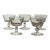 Square Cube Stem Glass Champagne Coupe or Sherbet Glasses For Sale