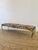 Vintage 1970s Leopard Print Bench glamorous Hollywood Regency style newly upholstered in leopard print cotton velvet...