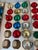 57 Multi Colored Glass Holiday Ball Ornaments For Sale In Dallas - Image 6 of 7