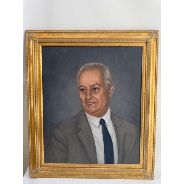 Vintage Gentleman Portrait, Framed For Sale - Image 4 of 13