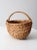 VIntage Wicker Buttocks Basket For Sale - Image 4 of 8