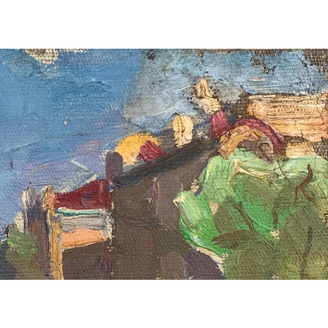 Realism Vintage Urban Oil Painting: Ukrainian Cityscape, 1960s Art 15-22 For Sale - Image 3 of 6
