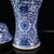 Chinoiserie Blue and White Interlocking Lotus Porcelain Lidded Ginger Jar For Sale - Image 9 of 9