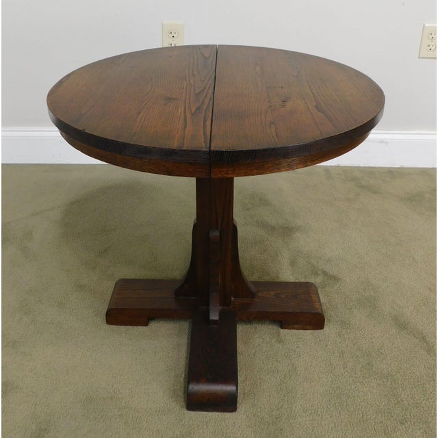 Salesman Sample Antique Round Oak Dining Table W 2 Leaves Chairish