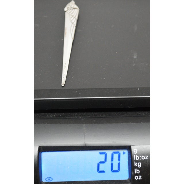 1970s 1970s Bvlgari Bulgari Roma Sterling Silver Parrot Head Bird Letter Opener For Sale - Image 5 of 6