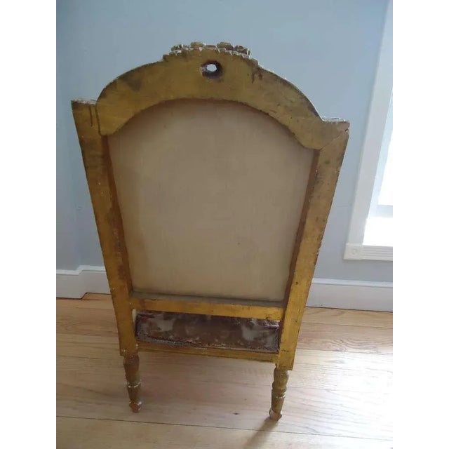 Brass 18th Century Louis XVI Giltwood Fauteuils - A Pair For Sale - Image 8 of 11