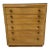 Mid Century Modern Cork and Wood Dresser by Paul Frankl For Sale