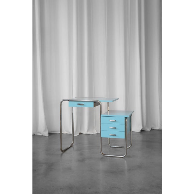 Mid-Century Modern Desk by Kovona, Czech Republic, 1950s For Sale - Image 4 of 7