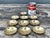 Metal Vintage Brass Clamshell Ashtrays - Set of 10 For Sale - Image 7 of 12