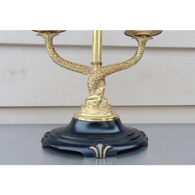 Mid Century Dolphin Lamp For Sale - Image 4 of 9