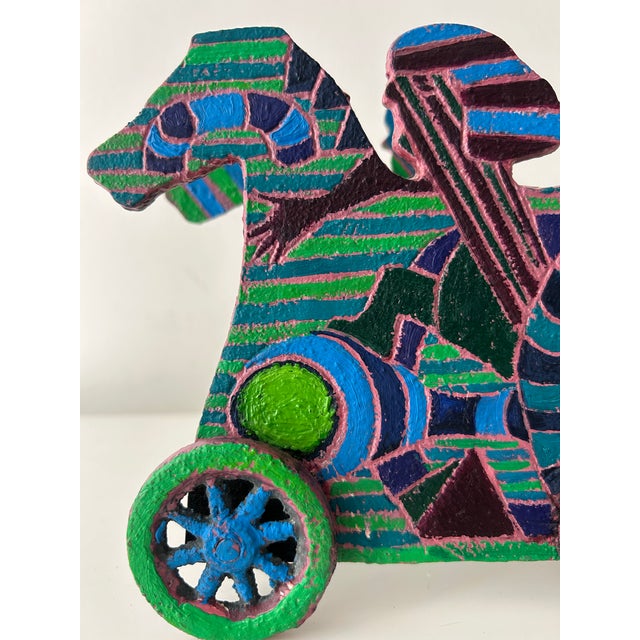 This sculpture is an original work by contemporary artist and craftsperson Sandra Berry Hover. This piece depicts a...