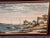 Late 20th Century J. Clement Coastal Harbor Oil Painting, Vintage For Sale - Image 5 of 12