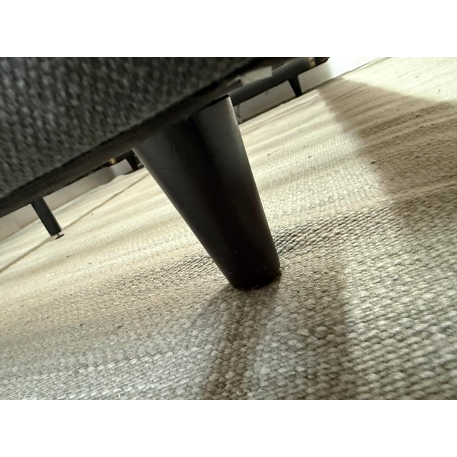 Queen Size Crate & Barrel Tate Upholstered Bed Frame For Sale - Image 10 of 13