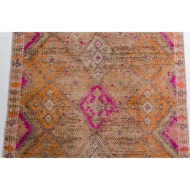 1960s Anatolian Oushak Hallway Runner For Sale - Image 9 of 10