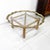 AMBIANIC presents Hollywood Regency Baker Furniture Elegant English Oak Barley Twist Cocktail Table With Brass and Glass...
