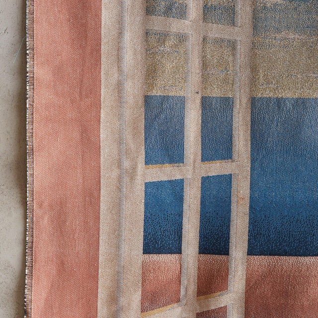 Vintage Trompe-l'œil Window Tapestry by Dominique Maraval For Sale - Image 4 of 7