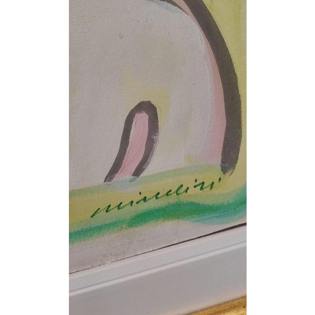 After Remo Brindisi, Untitled, Tempera, Framed For Sale - Image 4 of 14