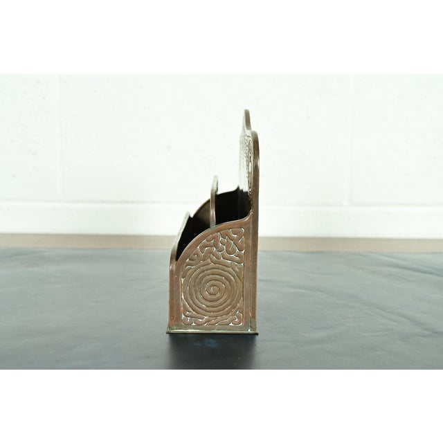 Tiffany Studios New York Zodiac Pattern Bronze Letter Rack For Sale - Image 9 of 14