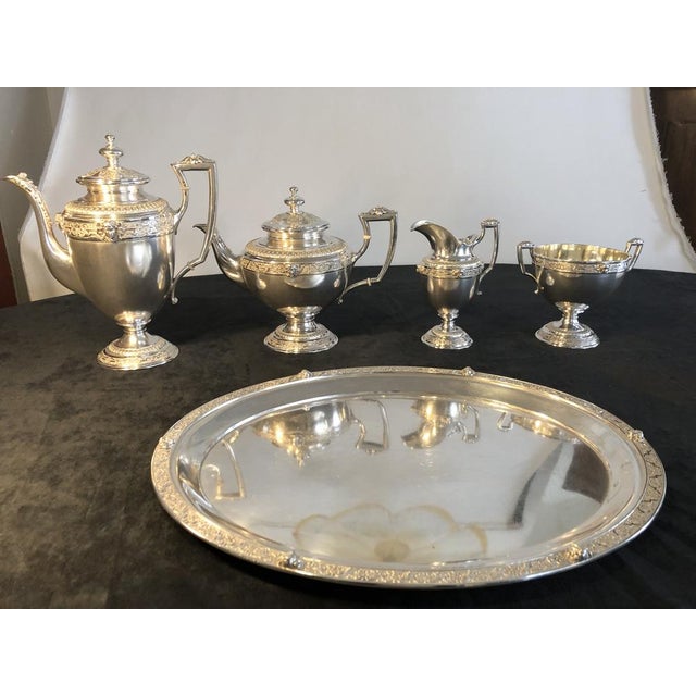 800 Silver Coffee or Tea Service by W. Lameyer & Sohn, Hannover, 1888, Set of 5 For Sale - Image 6 of 18