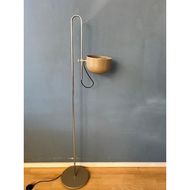 Vintage Beige Adjustable Floor Lamp For Sale - Image 11 of 11