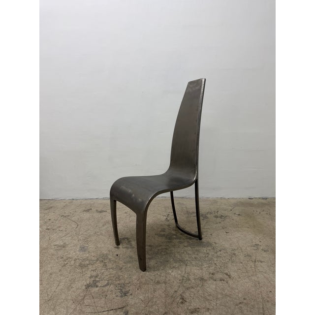 Modern Hothouse Canada Custom Welded Steel Side or Occasional Chair, 1990s For Sale - Image 3 of 18