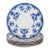 Set of 7 | Antique Burley & Co. Chicago X Copeland Plates in ‘Verbena’ Pattern (C. 1883) For Sale