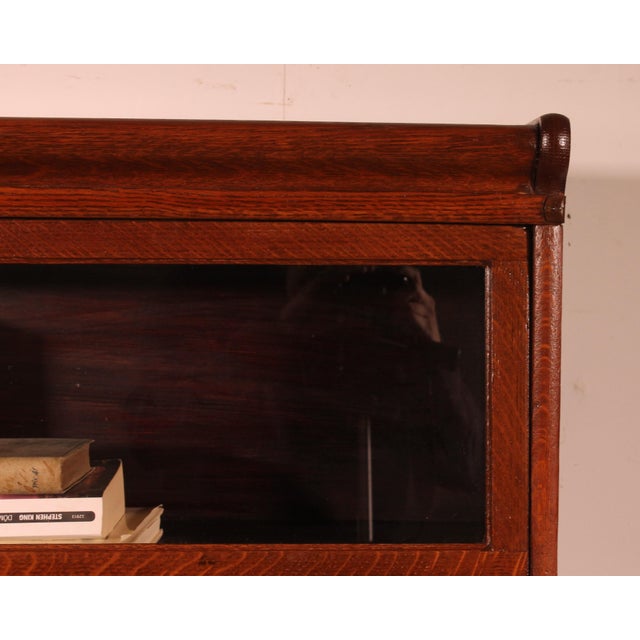 Oak Bookcases from Globe Wernicke, 1900s, Set of 2 For Sale - Image 5 of 11