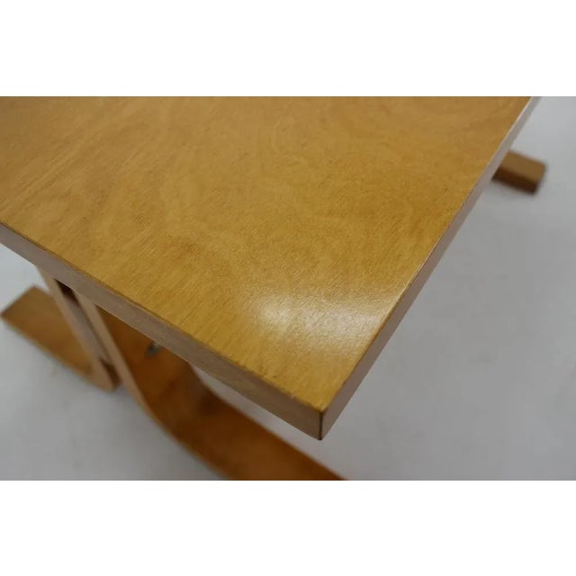 Brown Czechoslovakian Beech Bench, 1970s For Sale - Image 8 of 9